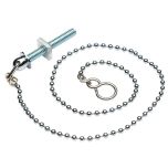 Ball Type Bath Chain with Stay, Chrome 450mm