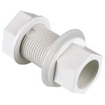 Solvent Weld Overflow Tank Connector, Straight 21.5mm
