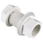 Solvent Weld Overflow Tank Connector, Straight 22mm