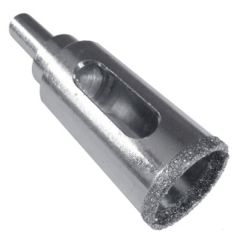 Toolpak Porcelain Mini Core Drill, Diamond Grit Edged 25mm