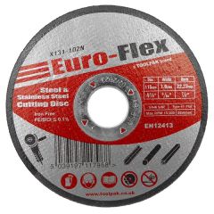 Toolpak Super Thin Inox Cutting Disc for Metal, 115mm x 1mm x 22.23mm