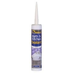 Everbuild Bath & Kitchen Sealant, White C3 Cartridge 290ml