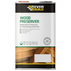 Everbuild Lumberjack Clear Wood Preserver 1 Litre