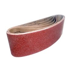 Toolpak Cloth Sanding Belts, 120 Grit 75mm x 533mm Long (5 Pack)