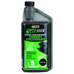 Everbuild Opti-Mix Cement Colourant Super Concentrated Admixture, Black 1 Litre - Limited stocks, use by date expired but perfectly usable