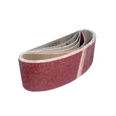 Toolpak Cloth Sanding Belts, 80 Grit 60mm x 400mm Long (5 Pack)