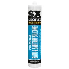 Siroflex SX Bath & Sanitary Sealant, White 310ml Cartridge
