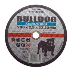 Toolpak Bulldog Flat Metal Cutting Disc, 230mm x 2.5mm x 22.23mm