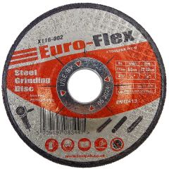 Toolpak Euro-Flex DPC Metal Grinding Disc, 115mm x 6mm x 22.23mm