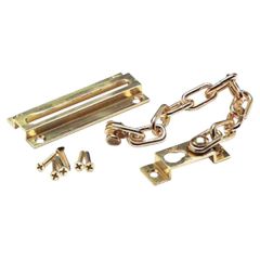 Door Security Chain, Solid Polished Brass