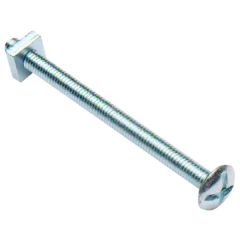 Roofing Bolts with Nuts, BZP M6 x 25mm (25 Pack)