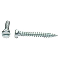 Slotted Pan Head Self Tapping Screws, BZP 10 x 3/4 (100 Pack)