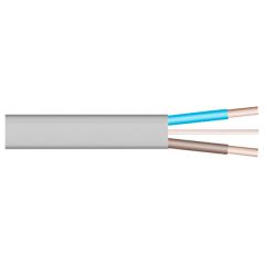 6242Y Grey 1mm² Flat Twin & Earth Cable 10 Metre Coil