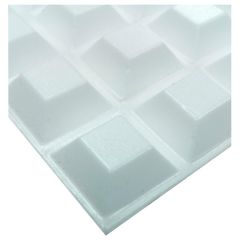 Self Adhesive Rubber Pads, Square White 20mm (14 Pack)