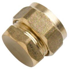 Brass Compression Fittings, Stop Ends 15mm (5 Pack)