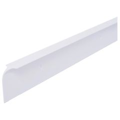 Worktop Joining Strip Corner Joint, White 30mm x 630mm with 10mm Radius