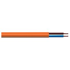 3182Y Orange 1mm² Round 2-Core Flexible Cable 10 Metre Coil