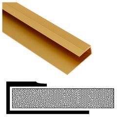 Square Edged Carpet Jointing Strip for 7mm - 8mm Wood/ Laminate, Gold Finish, 900mm Long x 32mm Wide