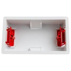 Moulded Hollow Wall Box, Double 35mm