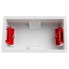 Moulded Hollow Wall Box, Double 35mm
