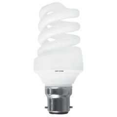 Energy Saving CFL Spiral Lamps, 20W BC/B22/B22d/BA22d (5 Pack)