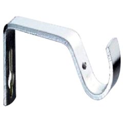 Curtain Pole Support Brackets, Nickel Plated Metal 28mm (2 Pack)