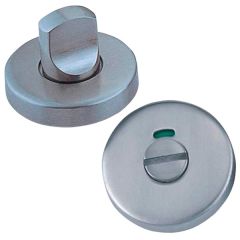 Bathroom Turn & Privacy Indicators, Set Satin Stainless Steel
