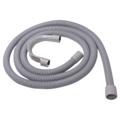 Washing Machine Outlet Hose, Grey Rubber 2.5 Metres