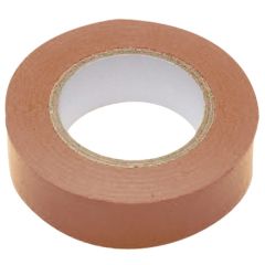 PVC Electrical Insulation Tape, Brown 19mm x 20 Metre Length