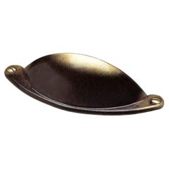 Shell Style Pull Handle, Old English Finish 103mm Long with Fixings