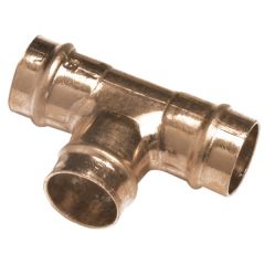 Solder Ring Fittings, Equal Tee Connectors 22mm (5 Pack)