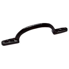 Hotbed Style Handle, Black Japanned 155mm Long with Fixings