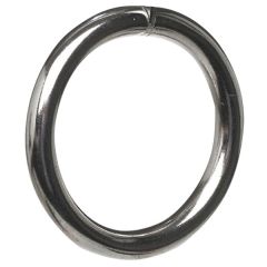 Curtain Rings, Polished Chrome Metal (Internal Diameter 16mm) (6 Pack)