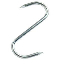 Pointed S Hooks, BZP Steel 150mm (5 Pack)