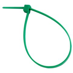 Cable Ties, Green 200mm x 4.8mm (100 Pack)