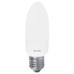 Energy Saving CFL Candle Lamps, 9W ES/E27 (5 Pack)