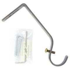 Curtain Pole Support Brackets, Antique Brass Metal 28mm (2 Pack)