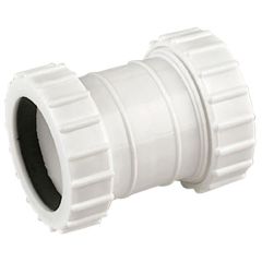 Waste Compression Fitting, Straight Connector 40mm