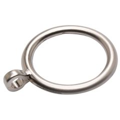 Fixed Eye Curtain Pole Rings, Nickel Metal, Inner Dimension 25mm (To Fit Poles up to 20mm Diameter) (10 Pack)