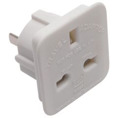 Travel Adaptor Plug for UK to USA, Canada, Mexico, Jamaica, Barbados, Brazil, Colombia, Ecuador, Phillippines and Thailand