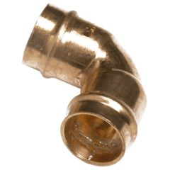 Solder Ring Fittings, 90 degree Elbow Connectors 15mm (10 Pack)