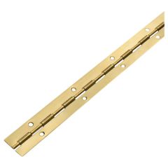 Piano Hinges, Brassed 2.5cm x 60cm (2 Pack)