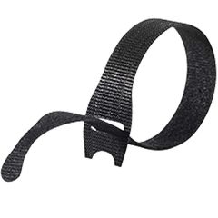 Black Soft Fabric Adjustable Plant/ Shrub Ties, 300mm (2 Pack)