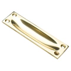 Flush/ Recessed Sliding Door Pull, Solid Brass, 88 x 27mm