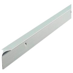 Worktop Joining Strip Corner Joint, Matt Silver Finish 40mm x 630mm with 10mm Radius