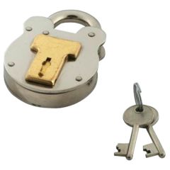 Old English Style Traditional Padlock with 2 Keys, 50mm