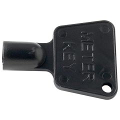 Meter Box Key, Black Plastic