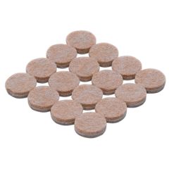 Self Adhesive Round Felt Pads, 19mm Diameter x 4mm Thick (16 Pack)