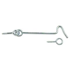 Gate Hooks & Eyes, Bright Zinc Plated 75mm (2 Pack)
