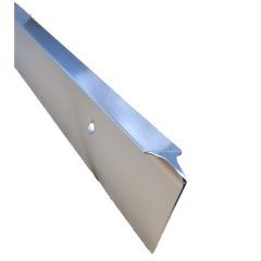 Worktop Joining Strip Corner Joint, Silver Finish 40mm x 630mm with 10mm Radius